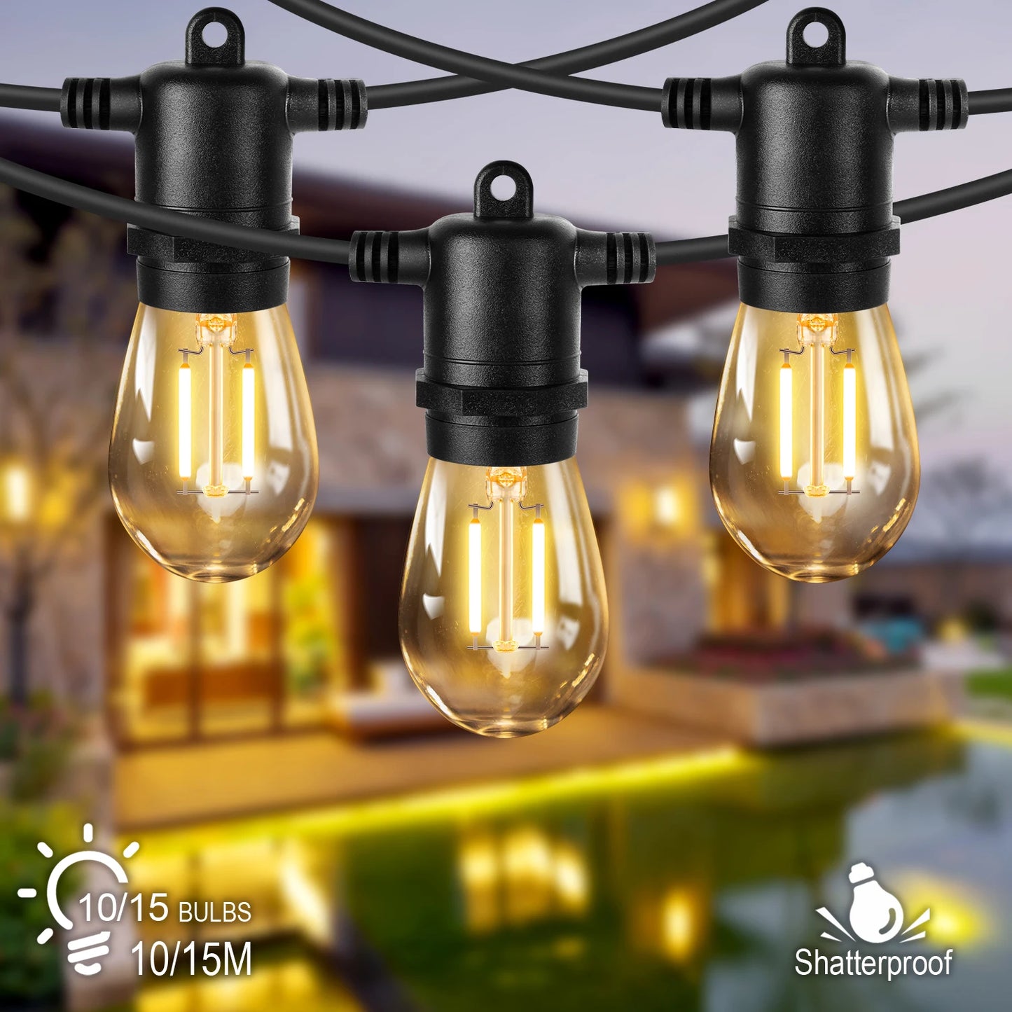 LED S14 Outdoor String Lights