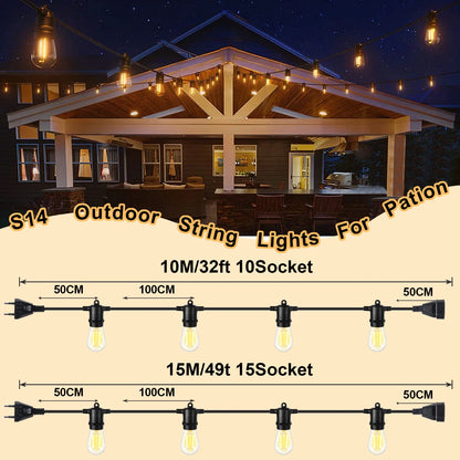 LED S14 Outdoor String Lights